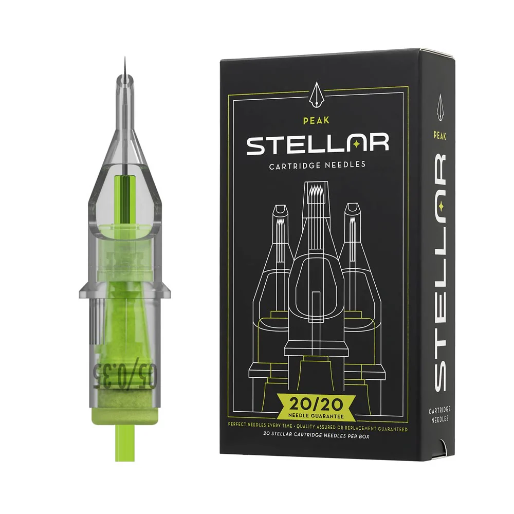 Peak Stellar 2.0 Needle Cartridges — Round Liners — Box of 20